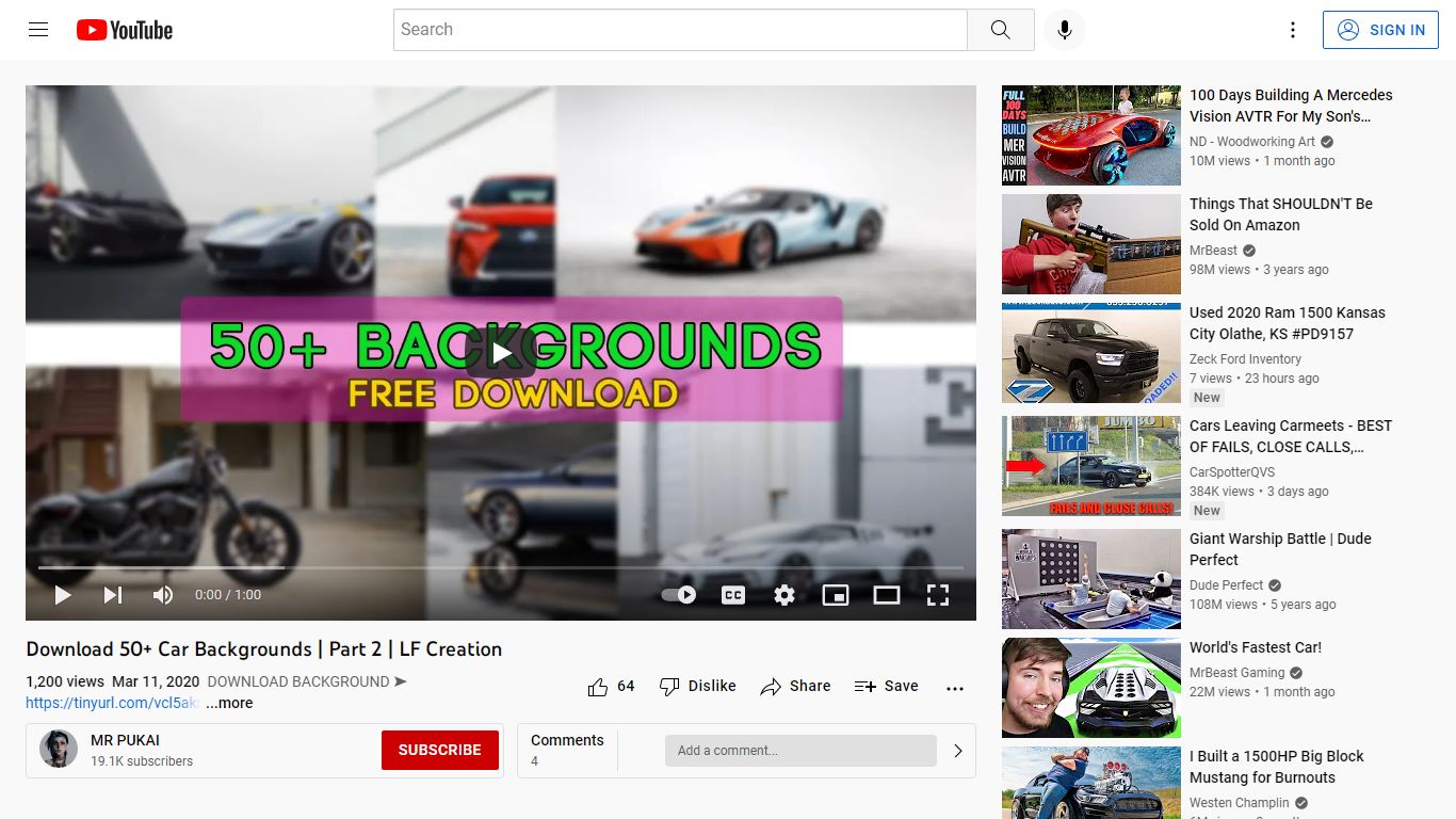 Download 50+ Car Backgrounds | Part 2 | LF Creation - YouTube